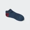 Chaussettes courtes côtelées à blocs de couleur pour homme