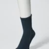 Chaussettes courtes côtelées pour homme