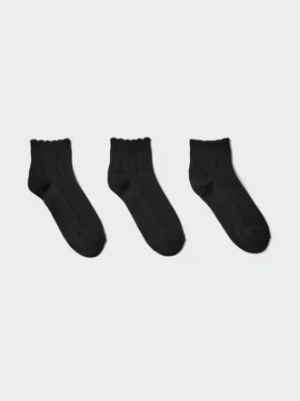 Chaussettes de shorts à volants pour femme | 3 paires Chaussettes de shorts à volants pour femme | 3 paires
