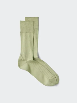 Chaussettes à larges côtes pour homme en mélange de coton Supima Cotton