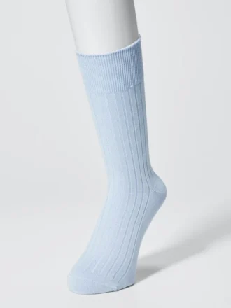 Chaussettes à larges côtes pour homme en mélange de coton Supima Cotton