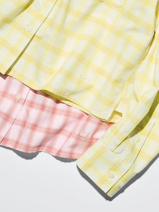 Chemise courte ajustée Oxford pour femme | À carreaux Chemise courte ajustée Oxford pour femme | À carreaux