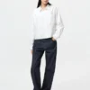 Chemise courte ajustée pour femme Chemise courte ajustée pour femme