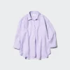 Chemise femme Premium Linen à col bateau et manches 3/4 | Rayée