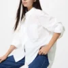 Chemise oversize en coton pour femme