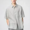 Chemise oversize en Premium Linen pour homme | Manches courtes Chemise oversize en Premium Linen pour homme | Manches courtes