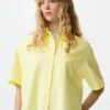 Chemise Oxford ample pour femme | Manches courtes