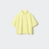 Chemise Oxford ample pour femme | Manches courtes