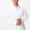 Chemise slim Oxford pour homme