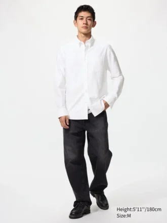 Chemise slim Oxford pour homme