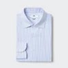Chemise slim pour homme Super Non-Iron | Col italien | Rayée