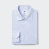 Chemise slim pour homme Super Non-Iron | Col italien | Rayée