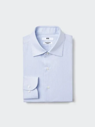 Chemise slim pour homme Super Non-Iron | Col italien | Rayée