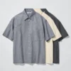 Chemise unisexe ample | Manches courtes