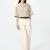 Chemise unisexe à col ouvert | Manches courtes