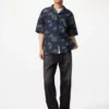 Chemise unisexe à col ouvert | Manches courtes | Imprimée