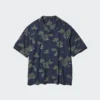 Chemise unisexe à col ouvert | Manches courtes | Imprimée