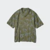 Chemise unisexe à col ouvert | Manches courtes | Imprimée
