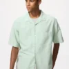 Chemise unisexe en coton et lin | Manches courtes