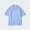 Chemise unisexe en coton et lin | Manches courtes