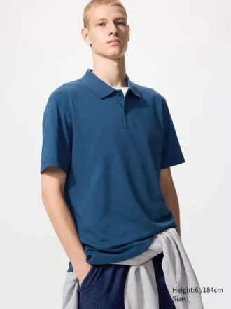 Chemise unisexe en coton piqué AIRism