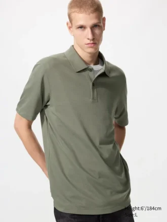Chemise unisexe en coton piqué AIRism