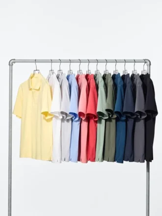 Chemise unisexe en coton piqué AIRism