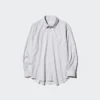 Chemise unisexe en drap | Col classique | À carreaux