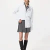 Chemise unisexe en drap | Col classique | Rayée