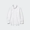 Chemise unisexe en drap | Col classique | Rayée
