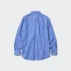 Chemise unisexe en drap | Col classique | Rayée
