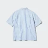 Chemise unisexe en seersucker | Manches courtes | Rayée Chemise unisexe en seersucker | Manches courtes | Rayée