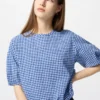 Chemisier ample en seersucker pour femme | Vichy Chemisier ample en seersucker pour femme | Vichy