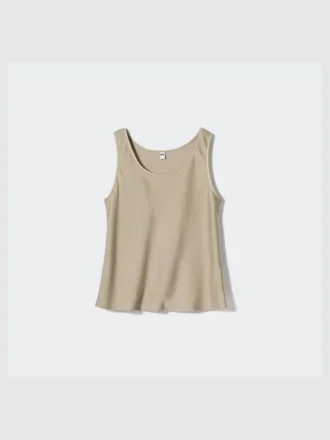 Chemisier en satin pour femme | Sans manches Chemisier en satin pour femme | Sans manches