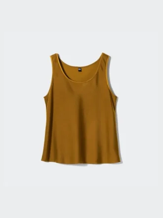 Chemisier en satin pour femme | Sans manches Chemisier en satin pour femme | Sans manches