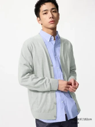 Gilets tricotés à col en V pour homme