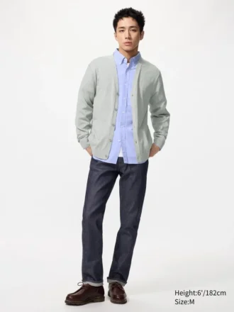Gilets tricotés à col en V pour homme