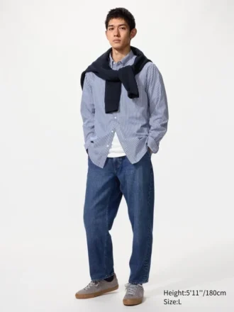 Jeans décontractés à la cheville pour homme