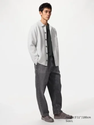 Jeans décontractés à la cheville pour homme