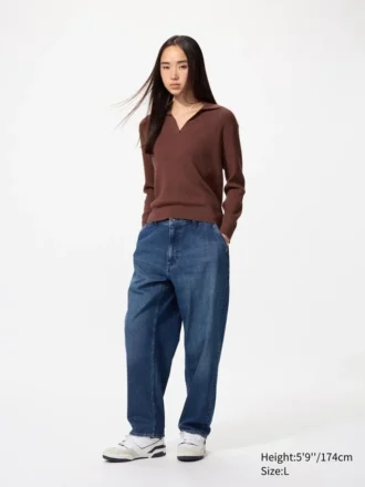 Jeans décontractés à la cheville pour homme