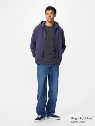 Jeans droit large pour homme