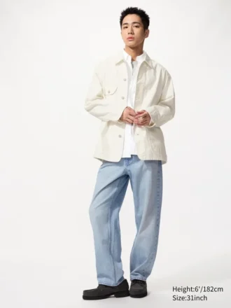 Jeans droit large pour homme