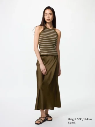 Jupe en satin pour femme Jupe en satin pour femme