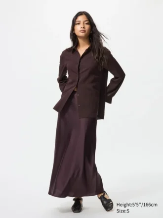 Jupe en satin pour femme Jupe en satin pour femme
