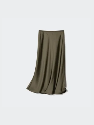Jupe en satin pour femme