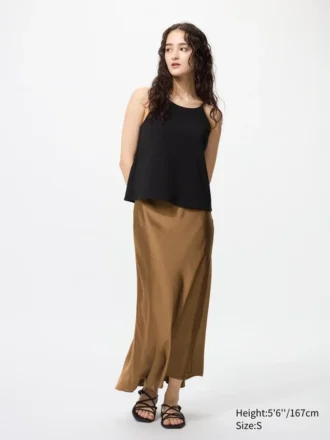 Jupe en satin pour femme Jupe en satin pour femme