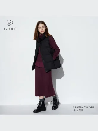 Jupe en tricot 3D Knit Souffle Yarn pour femme