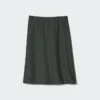 Jupe midi en mélange de lin pour femme | Shorts Jupe midi en mélange de lin pour femme | Shorts