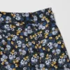 Jupe midi imprimée à fente pour femme