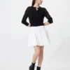 Jupe volumineuse en seersucker pour femme